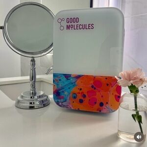 Good Molecules Skincare Mini Fridge - Orange / White / Blue